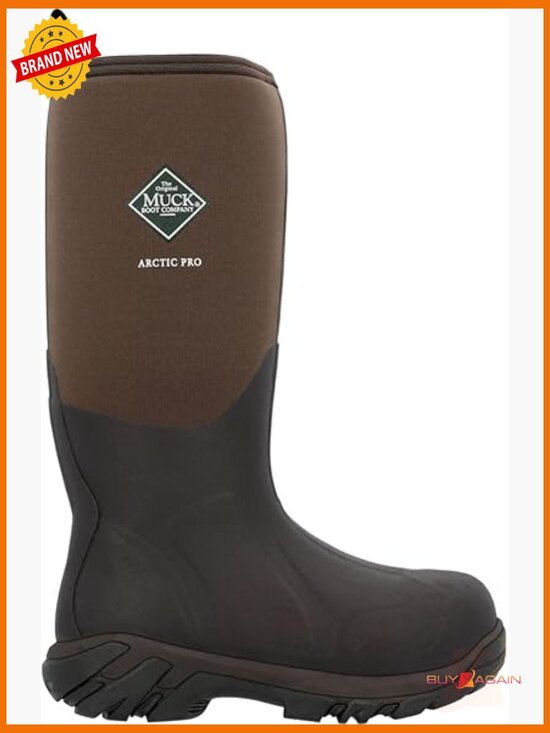 Insulated Waterproof Neoprene Pull-On Work Boots - Mid-Calf main image 4